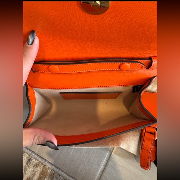 Gucci Orange Crossbody Bag with Chain Strap - Picture 8 of 8